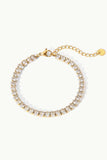 Inlaid Zircon 18K Gold Plated Bracelet - Trendsi - Flyclothing LLC