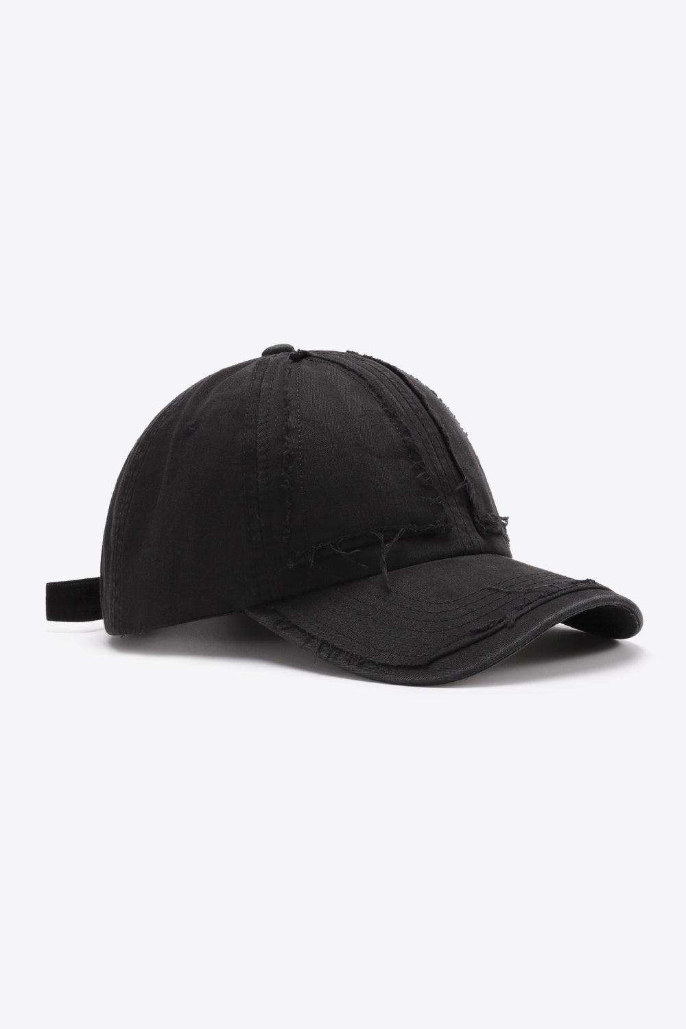 Distressed Adjustable Baseball Cap - Trendsi - Flyclothing LLC