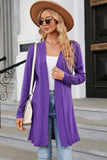 Open Front Long Sleeve Cardigan - Trendsi - Flyclothing LLC