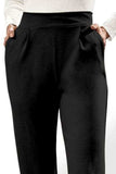 High Waist Straight Pants with Pockets - Trendsi - Flyclothing LLC
