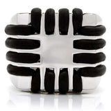 Alamode Rhodium Brass Ring with No Stone - Alamode - Flyclothing LLC