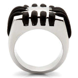 Alamode Rhodium Brass Ring with No Stone - Alamode - Flyclothing LLC