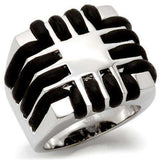 Alamode Rhodium Brass Ring with No Stone - Alamode - Flyclothing LLC