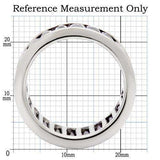 Alamode Rhodium Brass Ring with AAA Grade CZ in Amethyst - Alamode - Flyclothing LLC