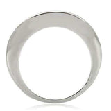 Alamode Rhodium + Ruthenium Brass Ring with AAA Grade CZ in Jet - Alamode - Flyclothing LLC