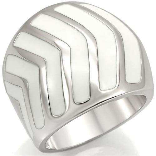Alamode Rhodium Brass Ring with No Stone - Alamode - Flyclothing LLC