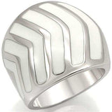 Alamode Rhodium Brass Ring with No Stone - Alamode - Flyclothing LLC