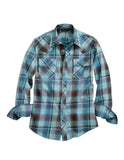 Tin Haul MENS WEST CHECK LONG SLEEVE SNAP SHIRT - Tin Haul - Flyclothing LLC
