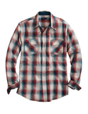 Tin Haul MENS LONG SLEEVE SNAP OMBRE DOBBY WESTERN SHIRT - Tin Haul - Flyclothing LLC