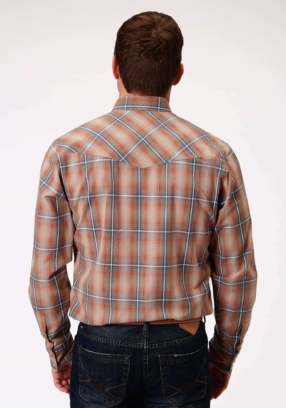 Tin Haul MENS LONG SLEEVE SNAP DUSTY OMBRE WESTERN SHIRT - Tin Haul - Flyclothing LLC