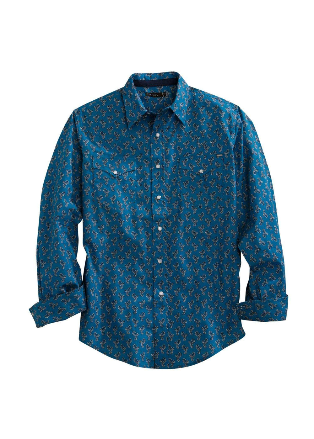 Tin Haul MENS LONG SLEEVE WESTERN SNAP SHIRT - Tin Haul - Flyclothing LLC