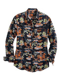 Tin Haul MENS LONG SLEEVE SNAP HAWAIIAN RODEO WESTERN SHIRT - Tin Haul - Flyclothing LLC