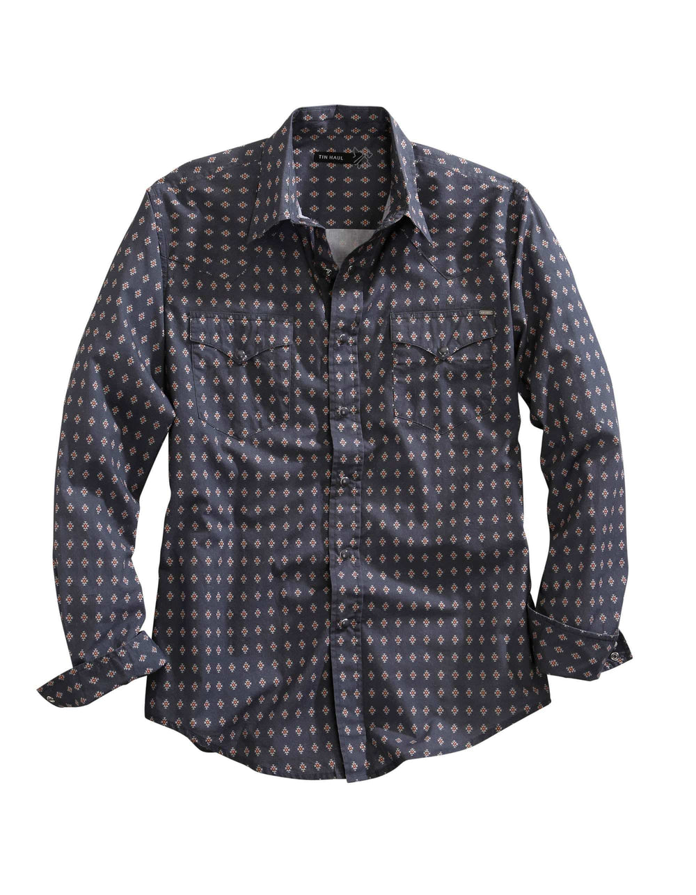 Tin Haul MENS LONG SLEEVE SNAP AZTEC FOULARD WESTERN SHIRT - Tin Haul - Flyclothing LLC