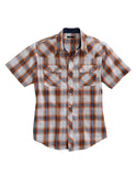 Tin Haul MENS SHORT SLEEVE SNAP DIAMOND DOBBY WESTERN SHIRT - Tin Haul - Flyclothing LLC