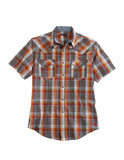 Tin Haul MENS RUSTY PLAID SHORT SLEEVE WESTERN SNAP SHIRT - Tin Haul - Flyclothing LLC