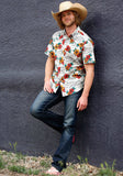 Tin Haul MENS SHORT SLEEVE SNAP LANDSCAPE TROPICAL WESTERN SHIRT - Tin Haul - Flyclothing LLC