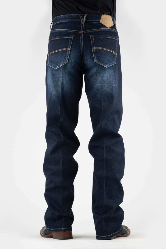Tin Haul MENS TWO COLOR EMBROIDERY LINE JEANS - Tin Haul - Flyclothing LLC