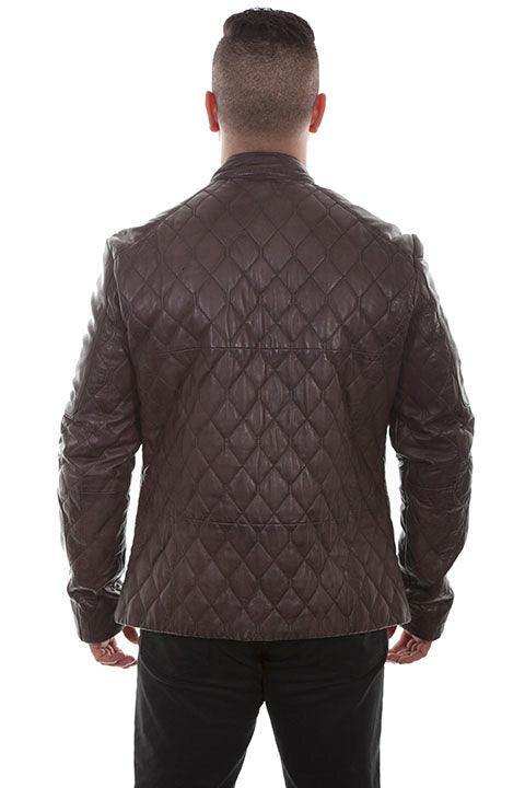 Scully CHOCOLATE QUILTED JACKET - Scully Leather - Flyclothing LLC