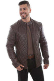Scully CHOCOLATE QUILTED JACKET - Scully Leather - Flyclothing LLC