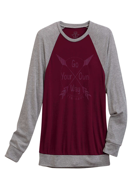 Tin Haul WOMENS LONG SLEEVE T-SHIRT - Tin Haul - Flyclothing LLC