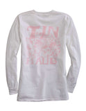 Tin Haul WOMENS LONG SLEEVE KNIT TIN HAUL BLUSH LADY BRONC SCREEN PRINT SHIRT - Tin Haul - Flyclothing LLC