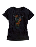 Tin Haul WOMENS TIN HAUL ARROWHEAD W/CACTUS SCREEN BLACK SHORT SLEEVE T-SHIRT - Tin Haul - Flyclothing LLC
