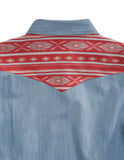 Tin Haul WOMENS LONG SLEEVE SNAP DENIM WITH CONTRAST FRONT AND BACK YOKES WESTERN SHIRT - Tin Haul - Flyclothing LLC