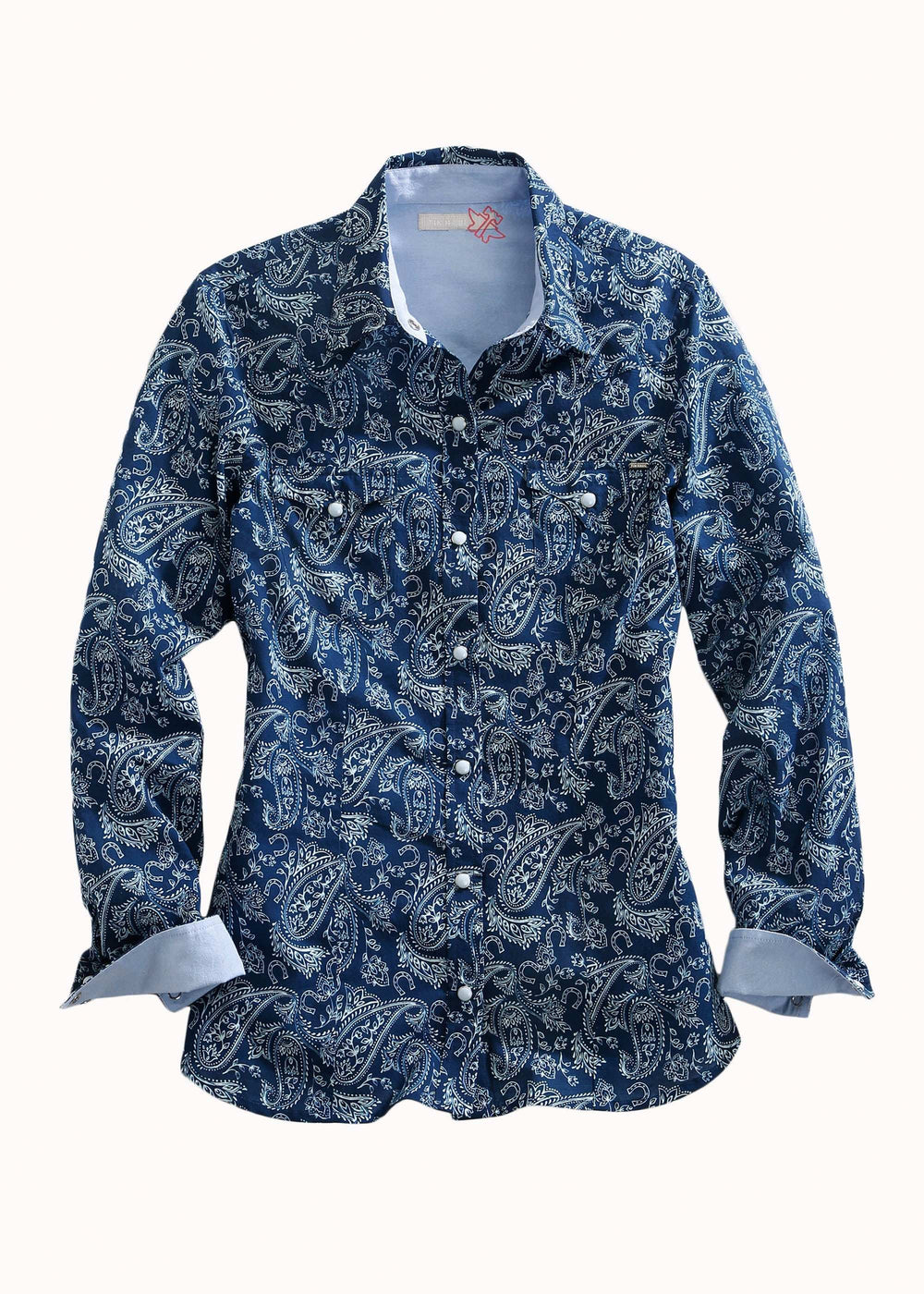 Tin Haul WOMENS LONG SLEEVE SNAP LUCKY PAISLEY PRINT WESTERN SHIRT - Tin Haul - Flyclothing LLC