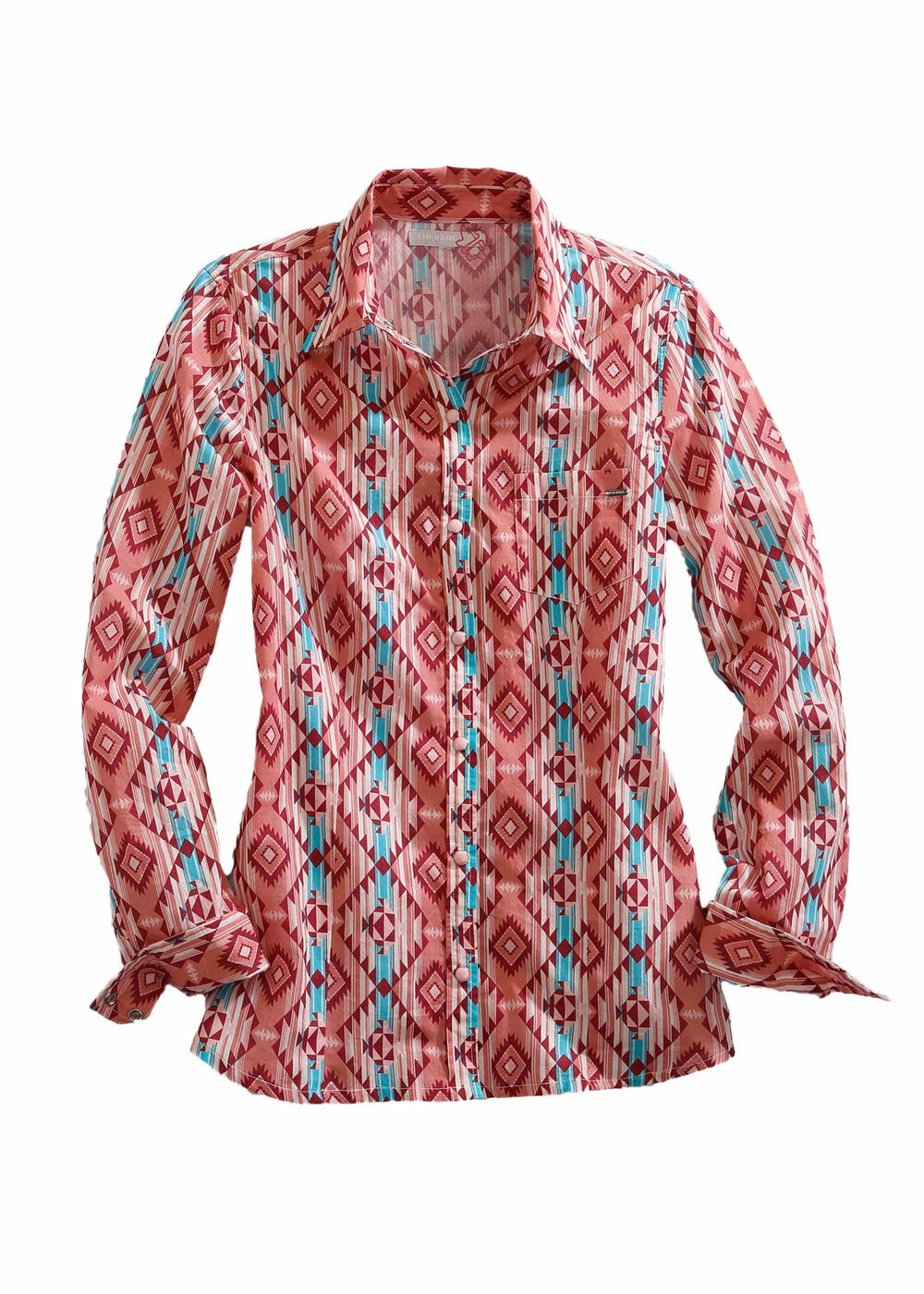 Tin Haul WOMENS LONG SLEEVE SNAP SOUTHWEAT SERAPE PRINT WESTERN SHIRT - Tin Haul - Flyclothing LLC