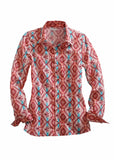 Tin Haul WOMENS LONG SLEEVE SNAP SOUTHWEAT SERAPE PRINT WESTERN SHIRT - Tin Haul - Flyclothing LLC