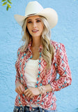 Tin Haul WOMENS LONG SLEEVE SNAP SOUTHWEAT SERAPE PRINT WESTERN SHIRT - Tin Haul - Flyclothing LLC
