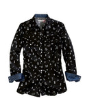 Tin Haul WOMENS WESTERN DITSY LONG SLEEVE SNAP SHIRT - Tin Haul - Flyclothing LLC