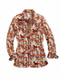 Tin Haul WOMENS LONG SLEEVE SNAP COURSES OF HORSES PRINT WESTERN SHIRT - Tin Haul - Flyclothing LLC