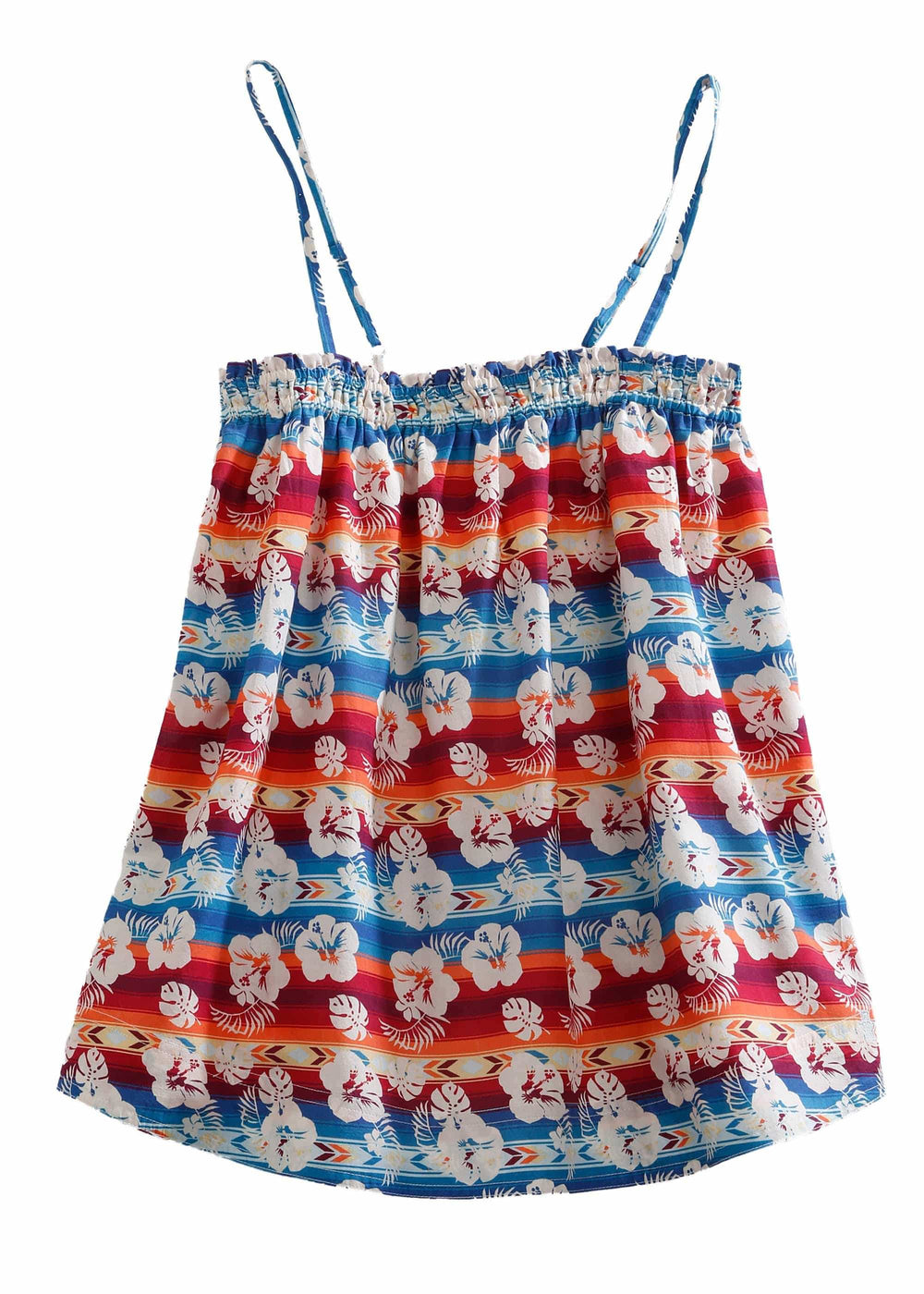 Tin Haul WOMENS SLEEVELESS SNAP HAWAIIN SERAPE WESTERN SHIRT - Tin Haul - Flyclothing LLC