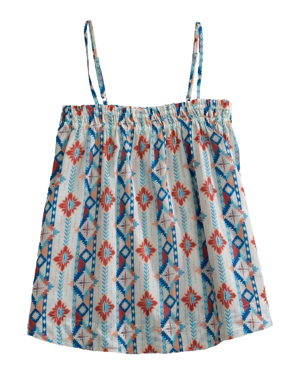 Tin Haul WOMENS SLEEVELESS SNAP SOUTHWEST AZTEC PRINT WESTERN SHIRT - Tin Haul - Flyclothing LLC