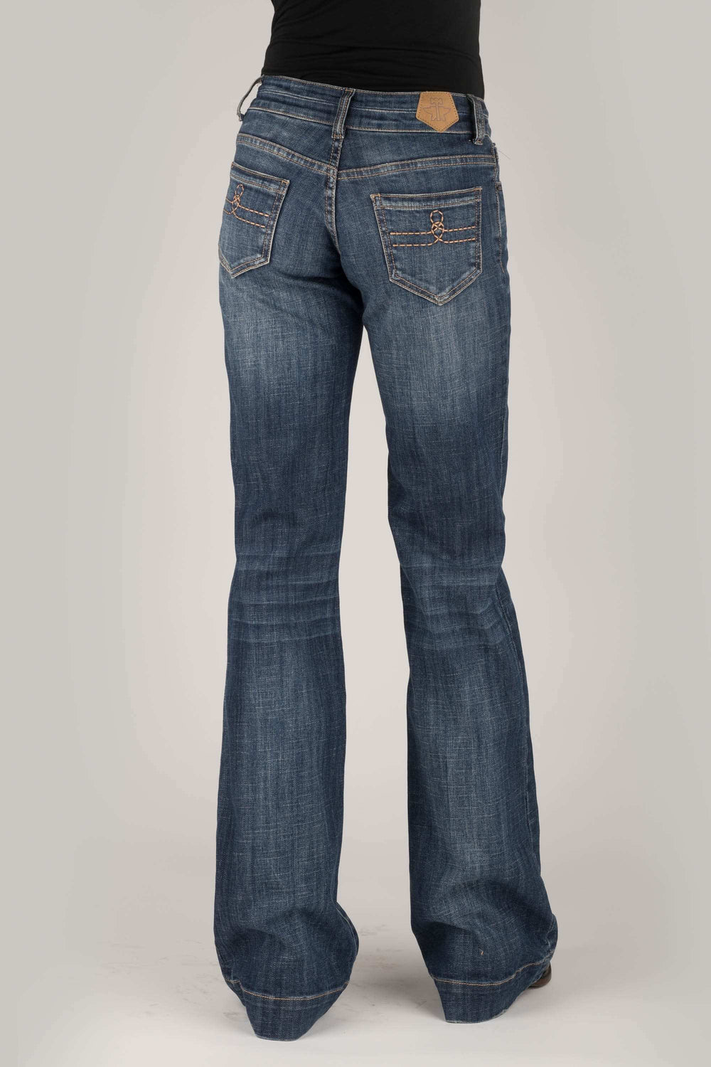 Tin Haul WOMENS DOUBLE LOOP GOLD STITCHING ON BACK POCKET JEANS - Tin Haul - Flyclothing LLC