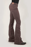 Tin Haul WOMENS PLAIN FRONT NO POCKETS BROWN COLOR JEANS - Tin Haul - Flyclothing LLC