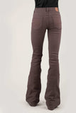 Tin Haul WOMENS PLAIN FRONT NO POCKETS BROWN COLOR JEANS - Tin Haul - Flyclothing LLC
