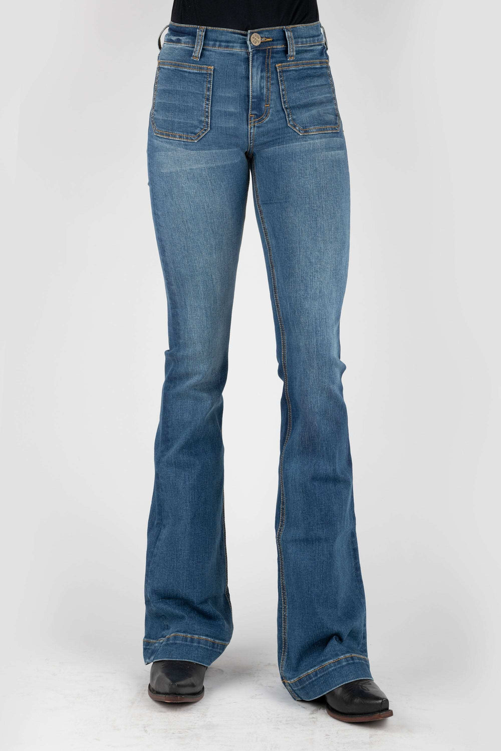 Tin Haul WOMENS SQUARE POCKET ON FRONT JEANS - Tin Haul - Flyclothing LLC