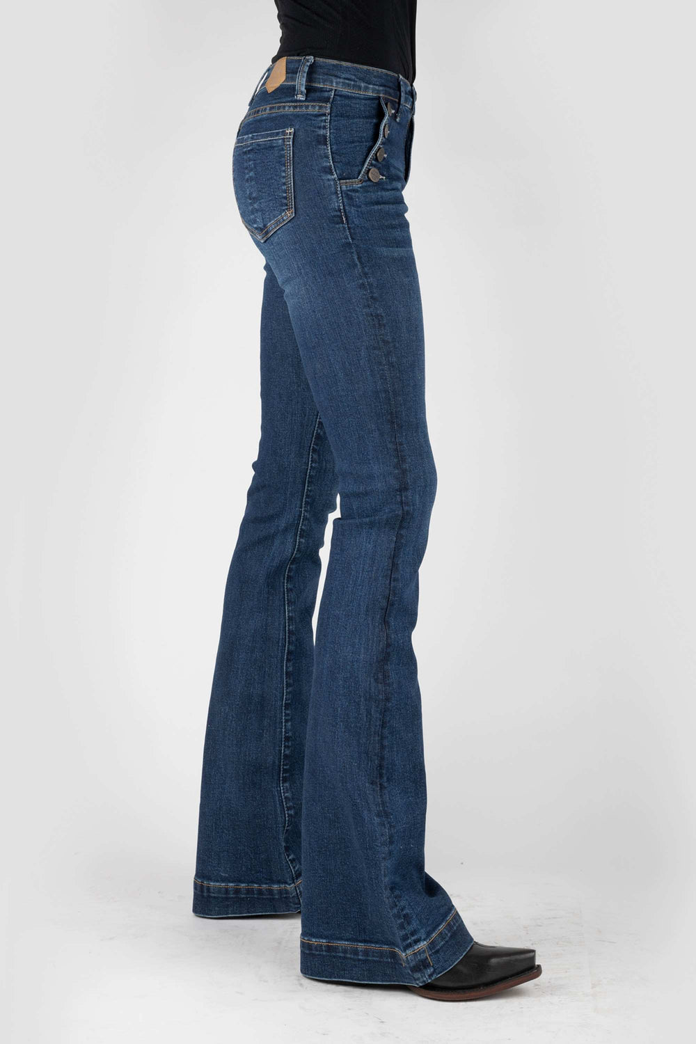 Tin Haul WOMENS 4 BUTTON FRONT POCKET JEANS - Tin Haul - Flyclothing LLC