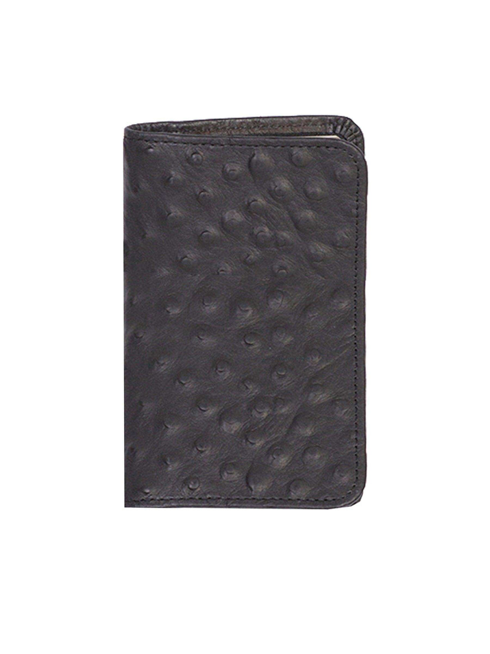 Scully Leather Black Ostrich Leather Personal Phone/Address - Scully Leather - Flyclothing LLC