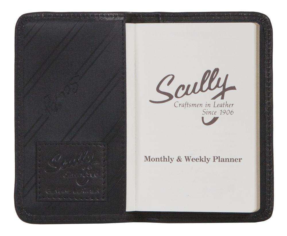Scully Leather Black Soft Plonge Leather Personal Phone/Address - Scully Leather - Flyclothing LLC
