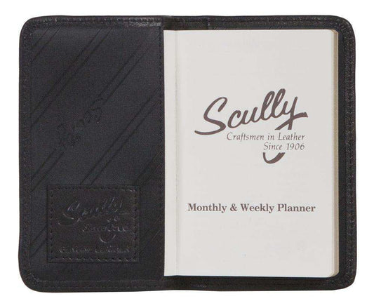 Scully Leather Black Soft Plonge Leather Personal Phone/Address - Scully Leather - Flyclothing LLC