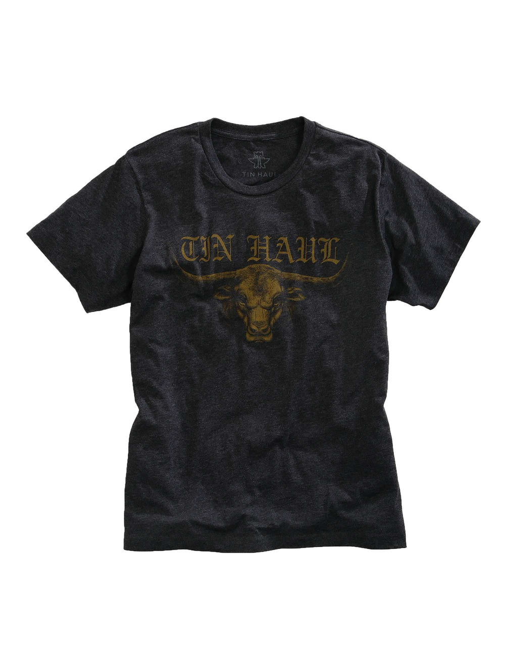 Tin Haul MENS KNIT BULL STARING CONTEST SCREEN PRINTS T-SHIRT - Tin Haul - Flyclothing LLC