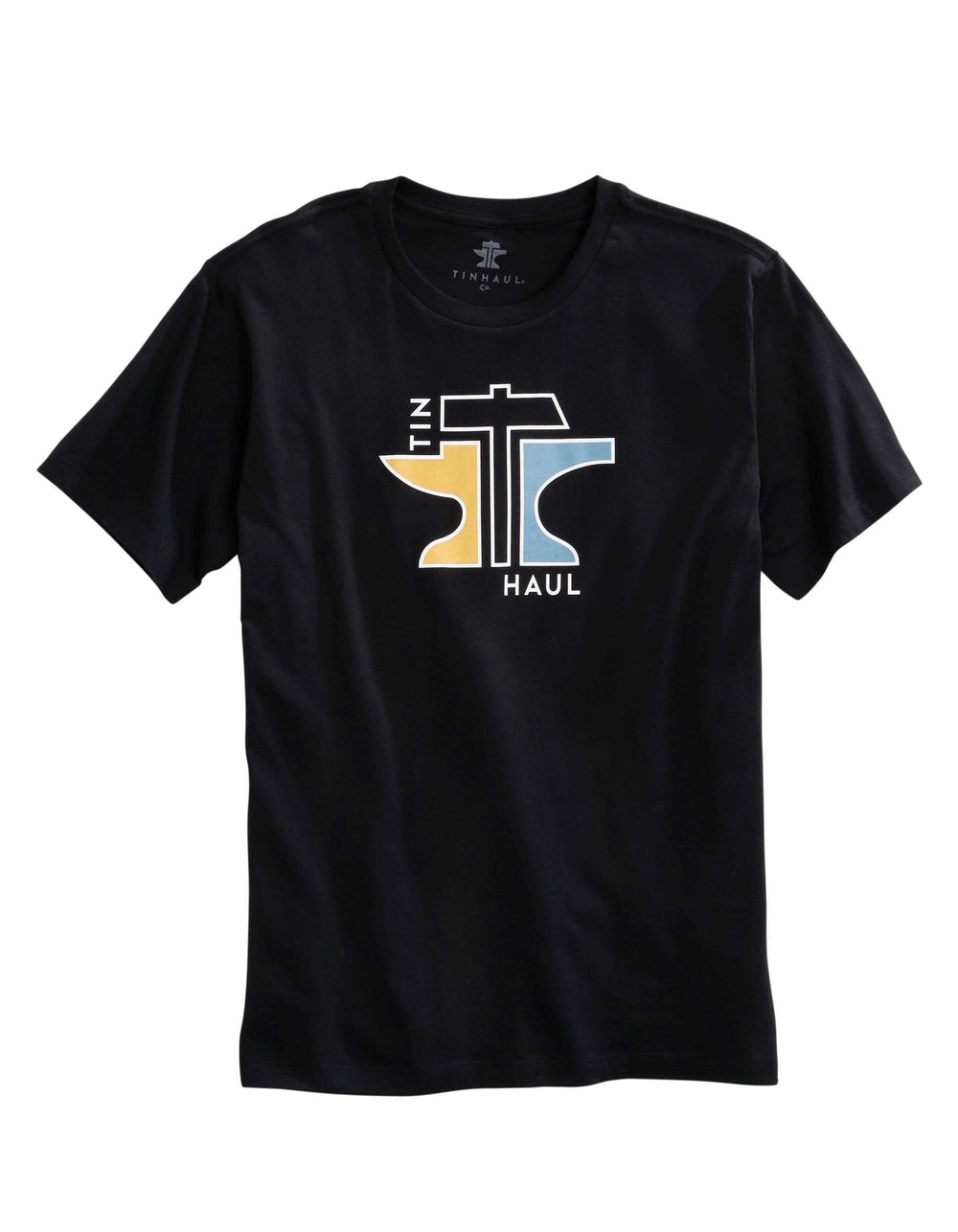 Tin Haul MENS KNIT TIN HAUL GEOMETRIC ANVIL AND HAMMER PRINT T-SHIRT - Tin Haul - Flyclothing LLC