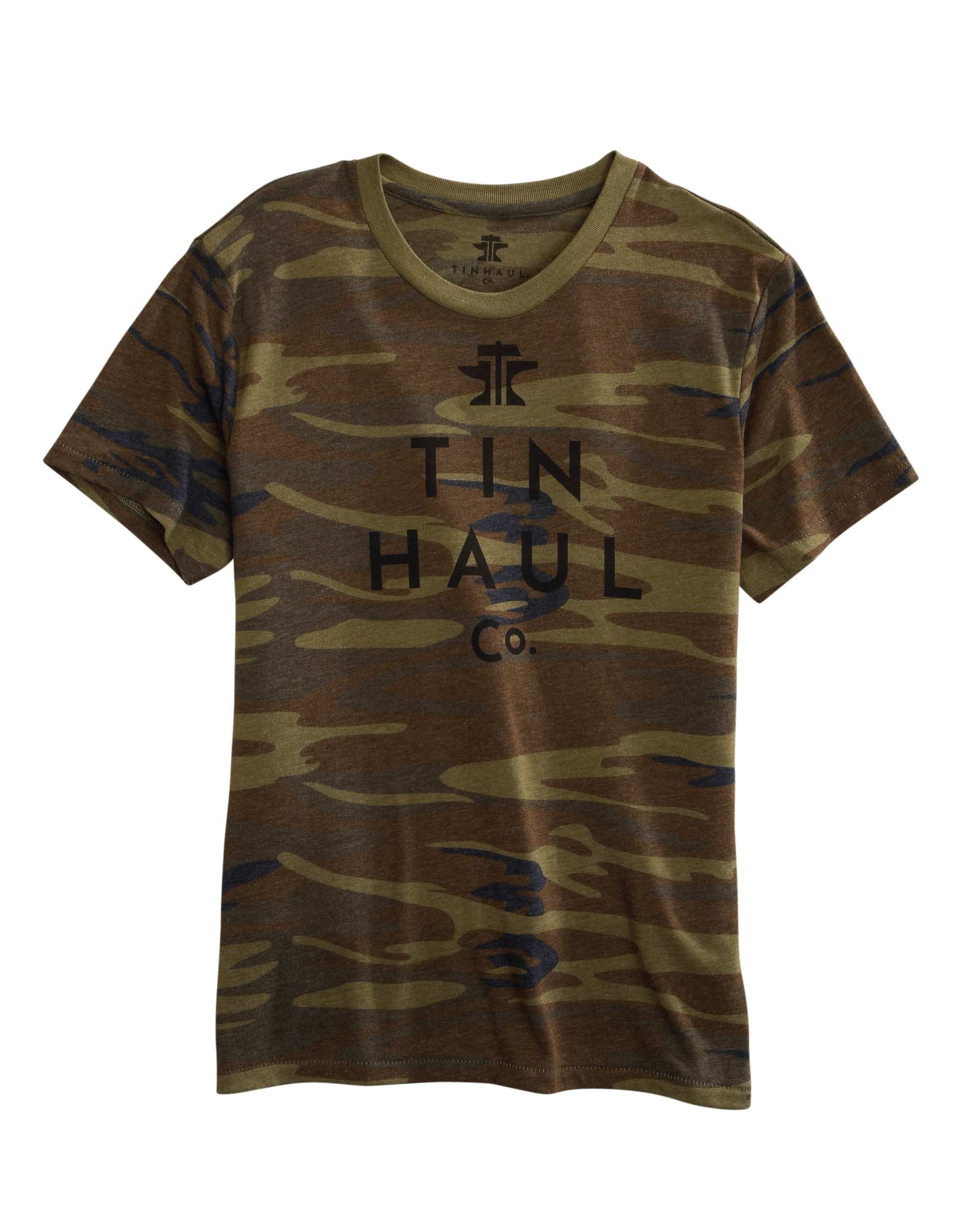 Tin Haul MENS KNIT TIN HAUL LOGO TSHIRT CAMOS PRINT TSHIRT