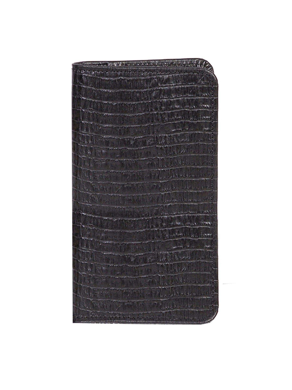Scully Leather Black Lizard Leather Pocket Phone/Address - Scully Leather - Flyclothing LLC