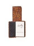 Scully Leather Chocolate New Tooled Leather Ruled Pocket Notebook - Scully Leather - Flyclothing LLC