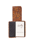 Scully Leather Chocolate New Tooled Leather Blank Pocket Notebook - Scully Leather - Flyclothing LLC
