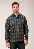 Tin Haul MENS SNAP GREY PLAID WOOL BLEND SHIRT JACKET - Tin Haul - Flyclothing LLC